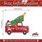 Merry Christmas Door Sign Wall Hanging, Red Car Christmas Door Hanger, Snowman Christmas Tree Door Decor, Winter Welcome Sign 11x11 Inch Christmas Door Decorations